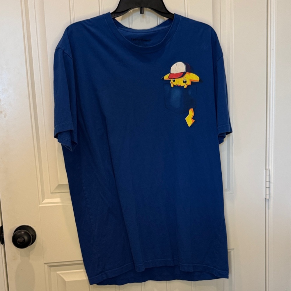 Navy Pikachu Pocket Tee